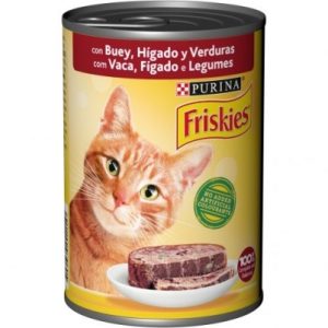 Friskies Vaca Figado Verduras 24 UN *400gr Lata