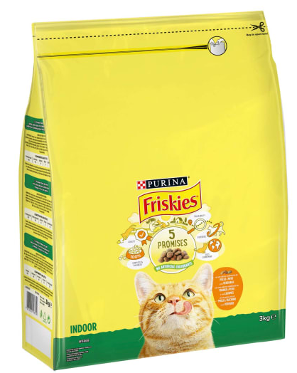 Friskies Gato Interior 3Kg(4 Un.* 750 Grs)