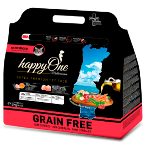 happyOne Mediterraneum Gato Sénior-3Kg