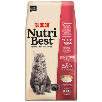 Picart Nutribest High Premium Gato Sensitive - Salmão e Arroz