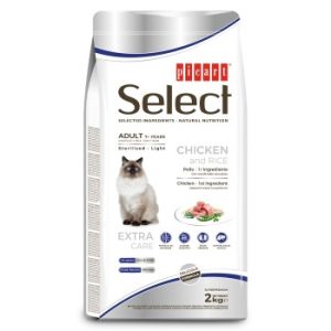 Picart Select Sterilised/Light +7 Gato adulto - Frango e arroz-2 Kgs