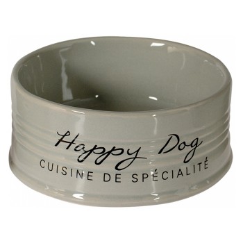 Taça em cerâmica cinza Happy Dog-Duvo Plus