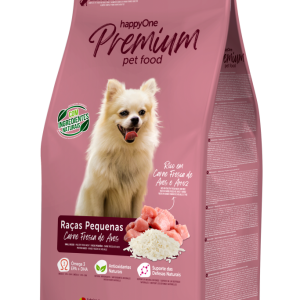 happyOne Premium Raças Pequenas Carne Fresca Aves-4Kg