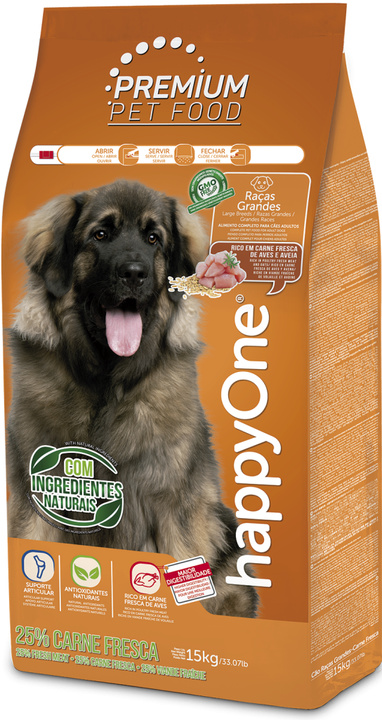 happyOne Premium Raças Grandes-15Kg