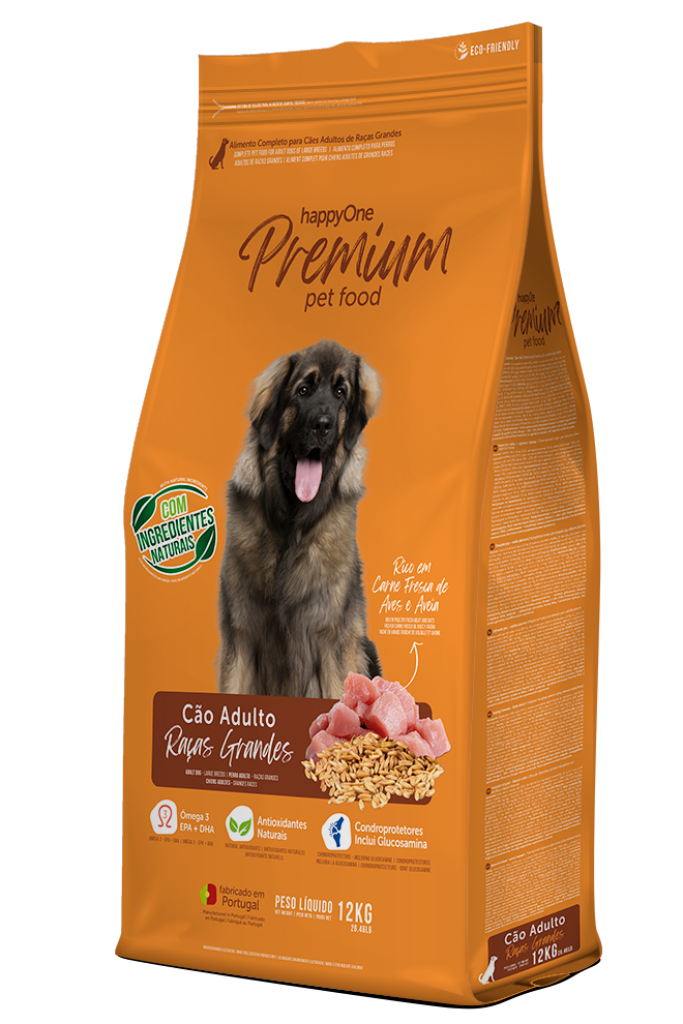 happyOne Premium Raças Grandes-12Kg