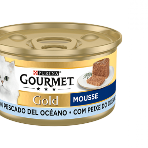 Gourmet Gold Mousse Peixe Oceano 85Gr -Gato- Purina