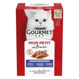 GOURMET MON PETIT Irresistíveis Receitas com Peixes 6x50gr-Gato-Purina