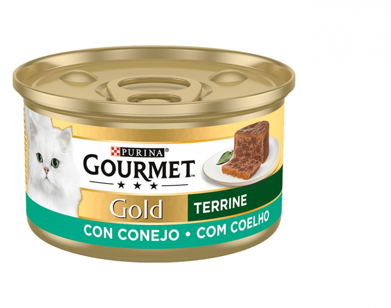 Gourmet Gold Terrine Coelho 85gr-Gato-Purina