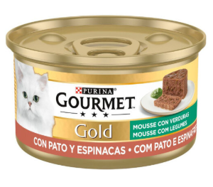 Gourmet Gold Mousse Pato e Espinafres 85Gr-Gato - Purina