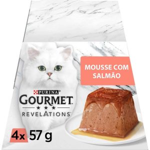 GOURMET Revelations Mousse Salmão e uma cascata de Molho 4x57gr-Gato-Purina