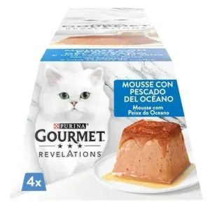 GOURMET Revelations Mousse Peixe do Oceano 4x57gr-Gato-Purina