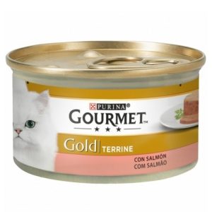 Gourmet Gold Terrine Salmão 85gr-Gato-Purina