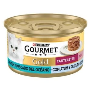 Gourmet Gold Tartelette Atum e Peixe do Oceano 85Gr- Gato-Purina