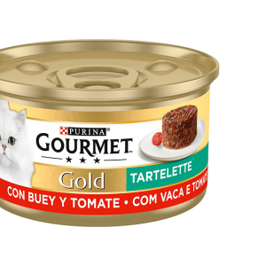 Gourmet Gold Tartelette Carne Vaca Tomate 85Gr Gato- Purina