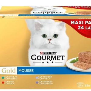 Gourmet Gold Selecção de Mousses Maxi Pack 24x85gr-Gato-Purina