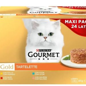 Gourmet Gold Tartelete Selecção Sabores Maxi Pack 24x85gr-Gatos-Purina