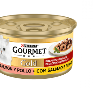 Gourmet Gold Mousse Salmão 85Gr Gato- Purina
