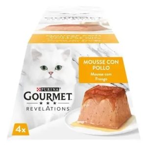 GOURMET Revelations Mousse Frango e uma cascata de Molho 4x57gr-Gatos-Purina