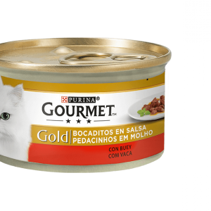 Gourmet Gold Pedacinhos em Molho Carne de Vaca 85GR-Purina