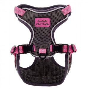 Peitoral Aria Rosa para Cães- Ferribiella