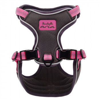 Peitoral Aria Rosa para Cães- Ferribiella