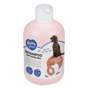 Champô desembaraçador de pêssego para cães Duvo Plus