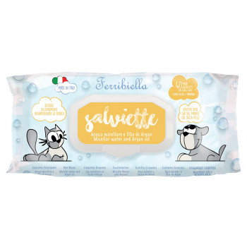 Toalhitas Salviette com Água Micelar e Óleo de Argão Ferribiella