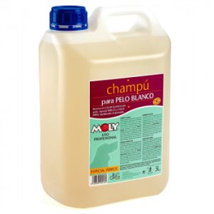 Champô para Cães com Pelo Branco e Claro Moly